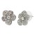Rhodium-Plated-With-Clear-Crystal-Flower-Earrings-Rhodium Clear