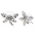 Rhodium-Plated-With-Clear-Crystal-Dragonfly-Earrings-Rhodium Clear