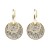 Gold-Plated-With-Clear-Crystal-Double-Disc-Earrings-Gold Clear