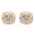 Gold-Plated-With-Topaz-Crystal-Stud-Earrings-Gold Topaz