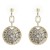 Gold-Plated-With-Clear-Crystal-Pave-Disc-Earrings-Gold Clear