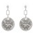 Rhodium-Plated-With-Clear-Crystal-Pave-Disc-Earring-Rhodium Clear