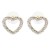 Gold-Plated-With-Clear-Crystal-Heart-Shape-Post-Earrings-Gold Clear