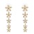 Gold-Plated-With-Clear-Crystal-Flower-Pattern-Drop-Earrings-Gold Clear