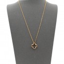 Gold Plated with  Multi Cubic Zirconia Necklaces