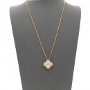 Gold Plated with  Multi Cubic Zirconia Necklaces