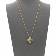 Gold Plated with  Multi Cubic Zirconia Necklaces
