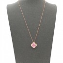 Gold Plated with  Multi Cubic Zirconia Necklaces