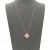 Rose-Gold-Plated-with-Pink-Cubic-Zirconia-Necklaces-Rose Gold