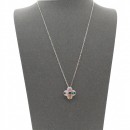 Gold Plated with  Multi Cubic Zirconia Necklaces