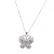 Rhodium-Plated-With-CZ-Butterfly--Necklace.-16"+2"-Rhodium