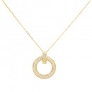 Gold Plated with  Cubic Zirconia Necklaces