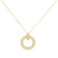 Gold Plated with  Cubic Zirconia Necklaces