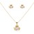 Gold-Plated-with--Cubic-Zirconia-Claddagh-Necklaces-Gold