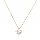 Gold Plated with  Cubic Zirconia Necklaces 16"+3"