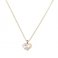 Gold Plated with  Cubic Zirconia Necklaces 16"+3"