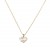 Gold-Plated-with--Cubic-Zirconia-Necklaces-16"+3"-Gold