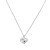 Rhodium-Plated-with-Clear-Cubic-Zirconia-Necklaces-16"+3"-Rhodium