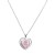 Rhodium-Plated-with-Pink-Cubic-Zirconia-Necklaces-16"+3"-Rhodium