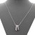 Rhodium-Color-With-Clear-CZ-Necklace.-16"+3"-Rhodium