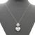 Rhdoium-With-Clear-CZ-Heart-Pearl-Necklace.-16"+3"-Rhodium